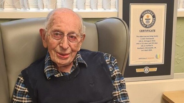 Умер самый старый мужчина в мире &mdash; ему было 112 лет